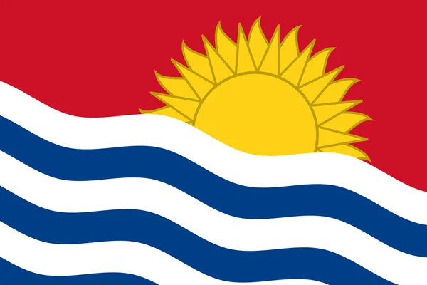 Vlag van Kiribati. Close-up. — Stockfoto