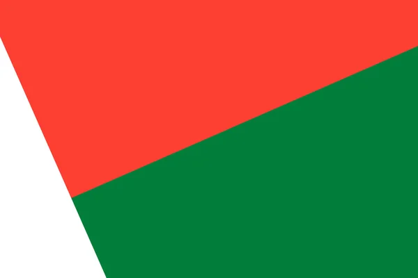 Bandera de Madagascar. De cerca. . — Foto de Stock