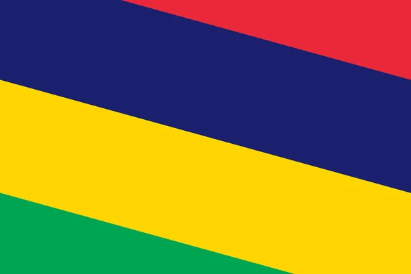 Vlag van Mauritius. Close-up. — Stockfoto