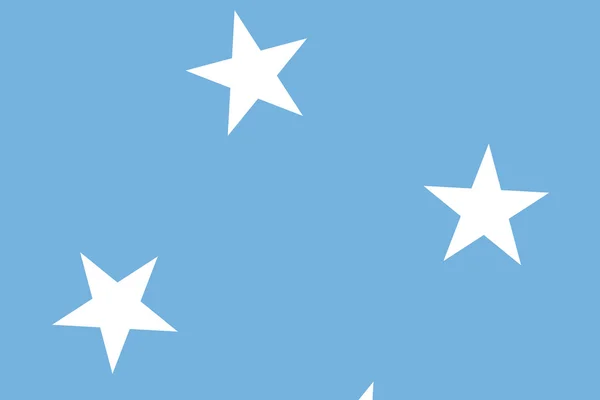 Micronesia Flag. Close up. — Stock Photo, Image