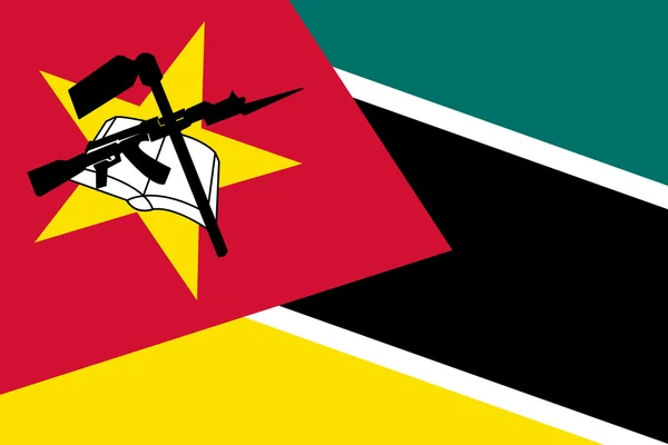 Mozambique Flag. Close up. — Stock Photo, Image