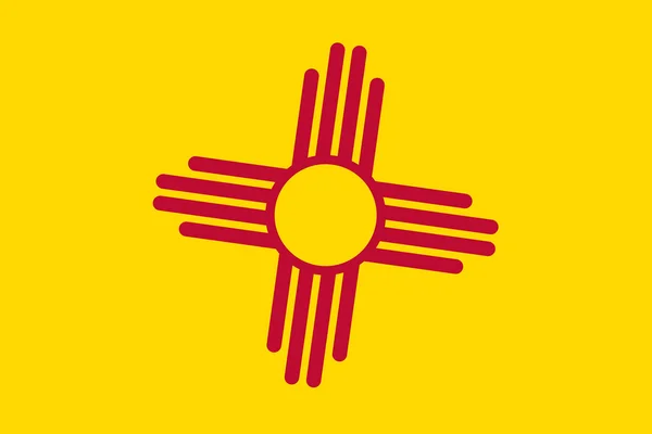 New Mexico State Flag. Close up. — Stock Photo, Image