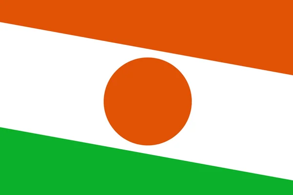 Vlag van Niger. Close-up. — Stockfoto