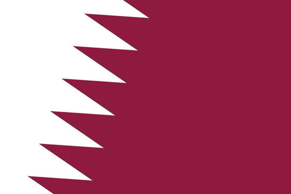 Katar zászlaja. közelről. — Stock Fotó