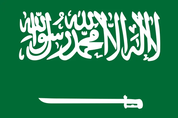 Saudi Arabia Flag. Close up. — Stock Photo, Image