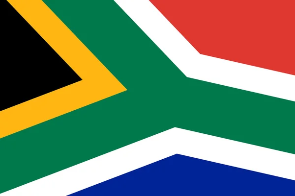 Sydafrika flagga. närbild. — Stockfoto