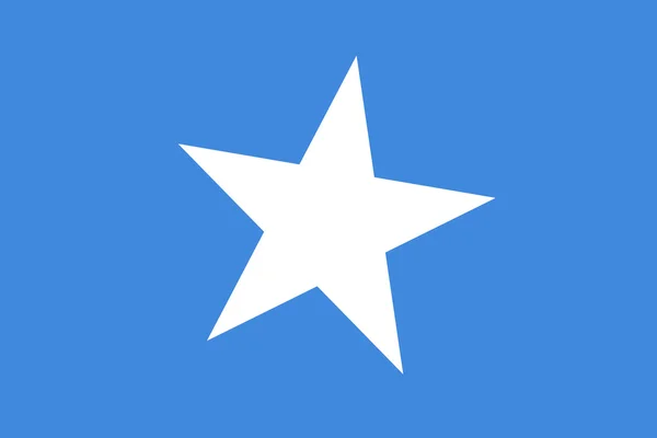 Vlag van Somalië. Close-up. — Stockfoto