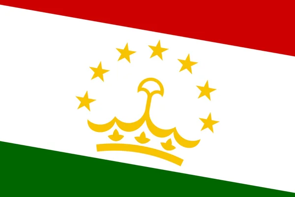 Σημαία του Τατζικιστάν. κοντινό πλάνο. — Φωτογραφία Αρχείου