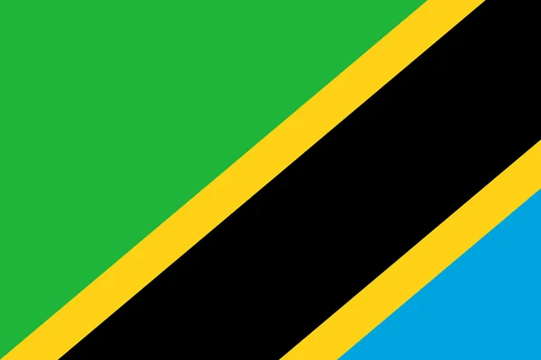 Tanzania Flag. Close up. — Stock Photo, Image