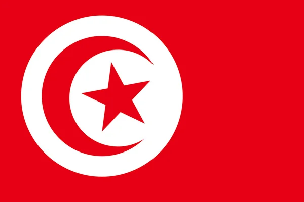 Tunisie Drapeau. Gros plan . — Photo