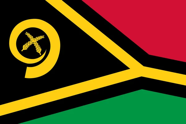 Vlag van Vanuatu. Close-up. — Stockfoto