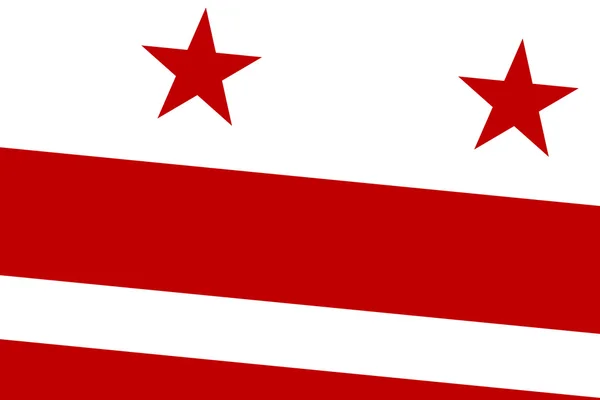 Washington dc flagga. närbild. — Stockfoto