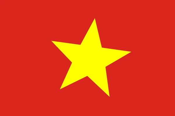 Drapeau du Vietnam. Gros plan . — Photo