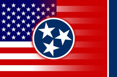 ABD ve Tennessee Devlet bayrağı
