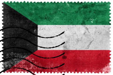 Kuveyt bayrağı - eski posta pulu