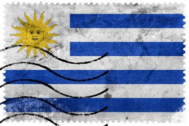 Uruguay bayrağı - eski posta pulu