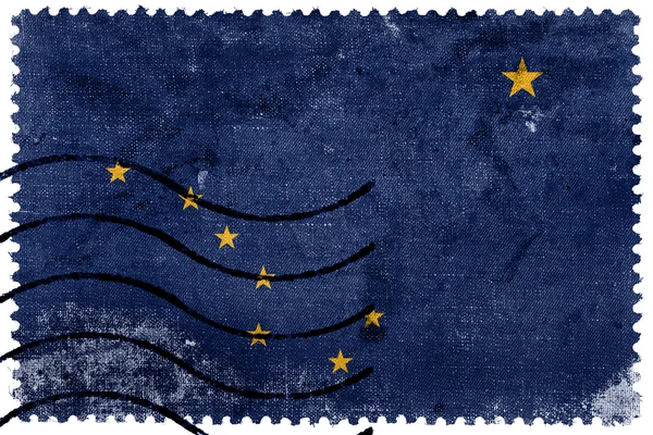 Alaska State Flag - vecchio francobollo — Foto Stock