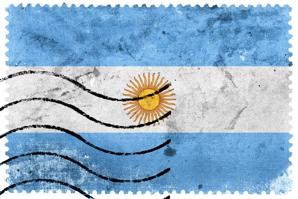 Bandeira da Argentina - antigo selo postal — Fotografia de Stock