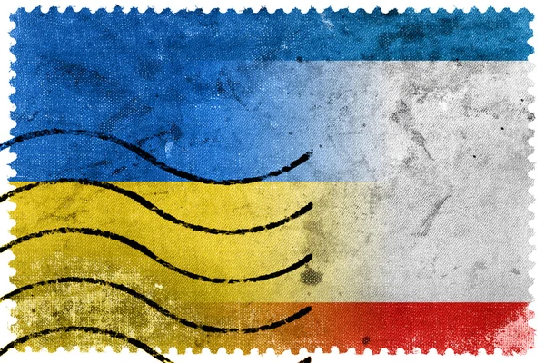República Autónoma de Crimea y Bandera de Ucrania — Foto de Stock