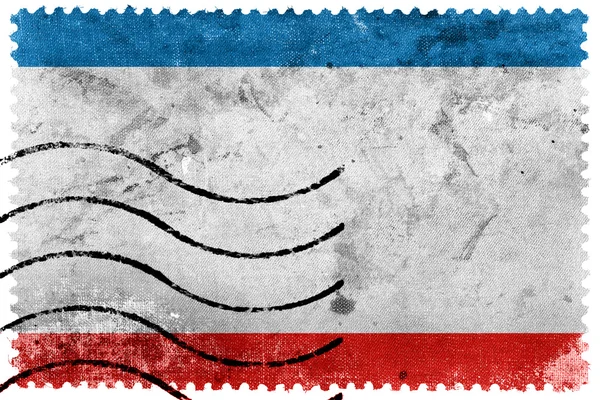 Autonome Republik Krim Flagge - alte Briefmarke — Stockfoto