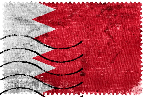 Vlag van Bahrein (Bahrain) - oude postzegel — Stockfoto