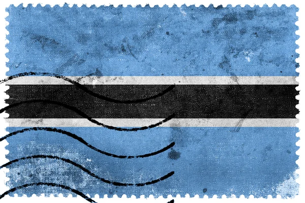 Bandera de Botswana - sello postal antiguo — Foto de Stock