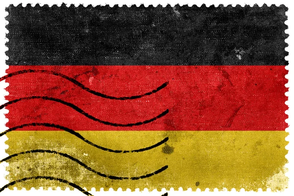 Deutschland-Fahne - alte Briefmarke — Stockfoto