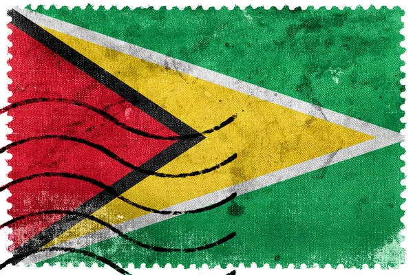 Guyana Flag - oude postzegel — Stockfoto