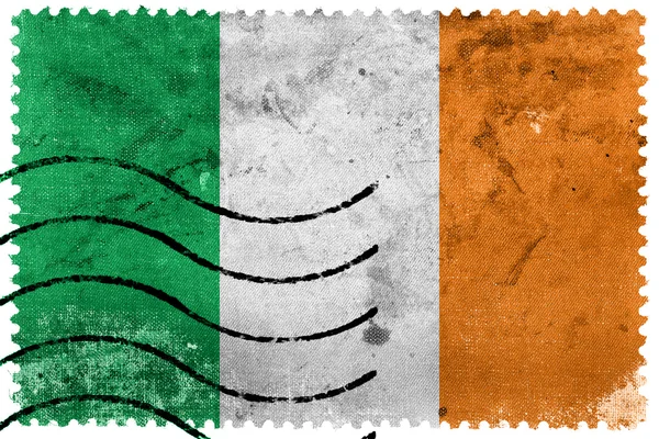 アイルランド国旗 - 古い切手 — ストック写真