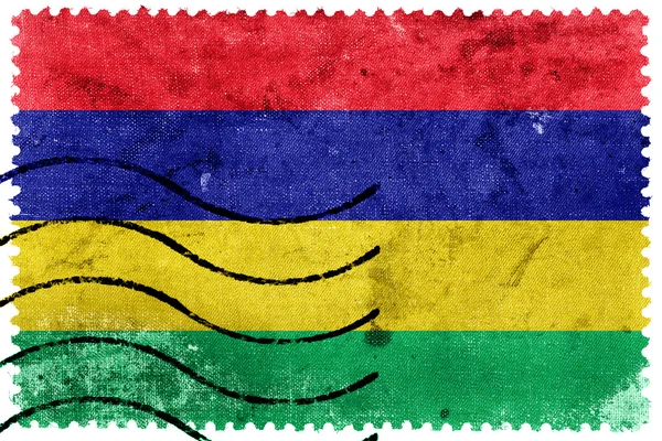 Bandiera Mauritius - vecchio francobollo — Foto Stock