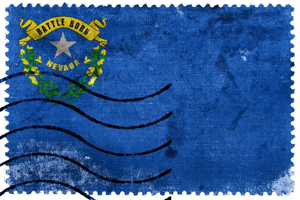 Nevada State Flag - old postage stamp — Stock Photo, Image