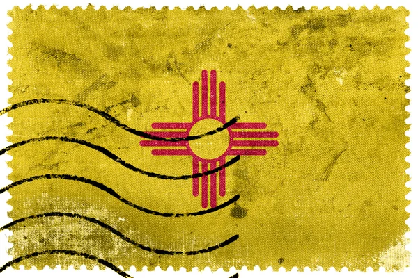 New Mexico State Flag - old postage stamp — Stock Photo, Image