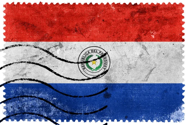 Paraguay flagga - gamla frimärke — Stockfoto