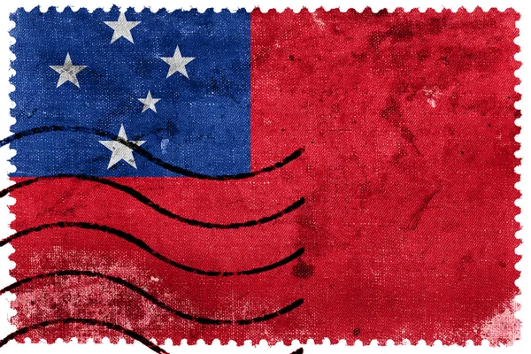 Bandera de Samoa - sello postal antiguo —  Fotos de Stock