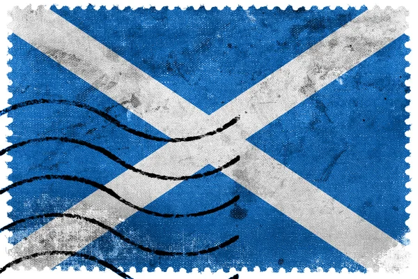 Bandera de Escocia - sello postal antiguo —  Fotos de Stock