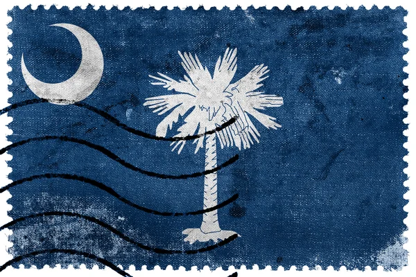 South Carolina State Flag - old postage stamp — Stock Photo, Image