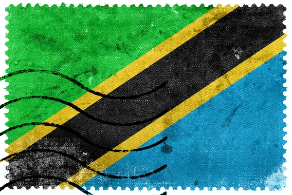 Bandera de Tanzania - sello postal antiguo — Foto de Stock