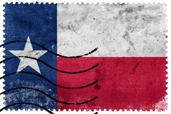 Texas State Flag - vecchio francobollo — Foto Stock