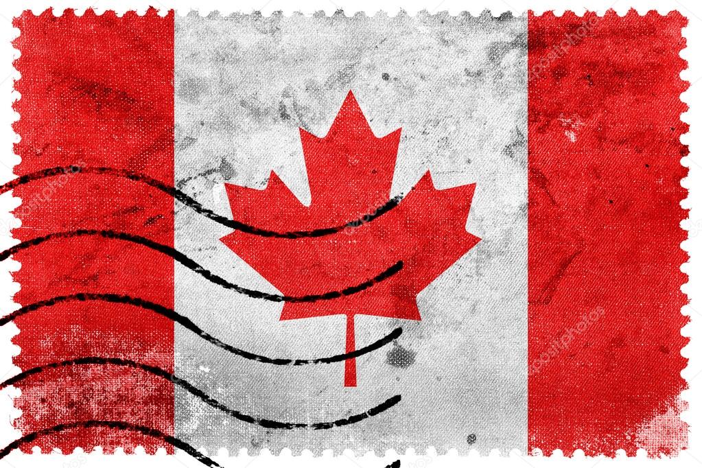 Canada Flag - old postage stamp