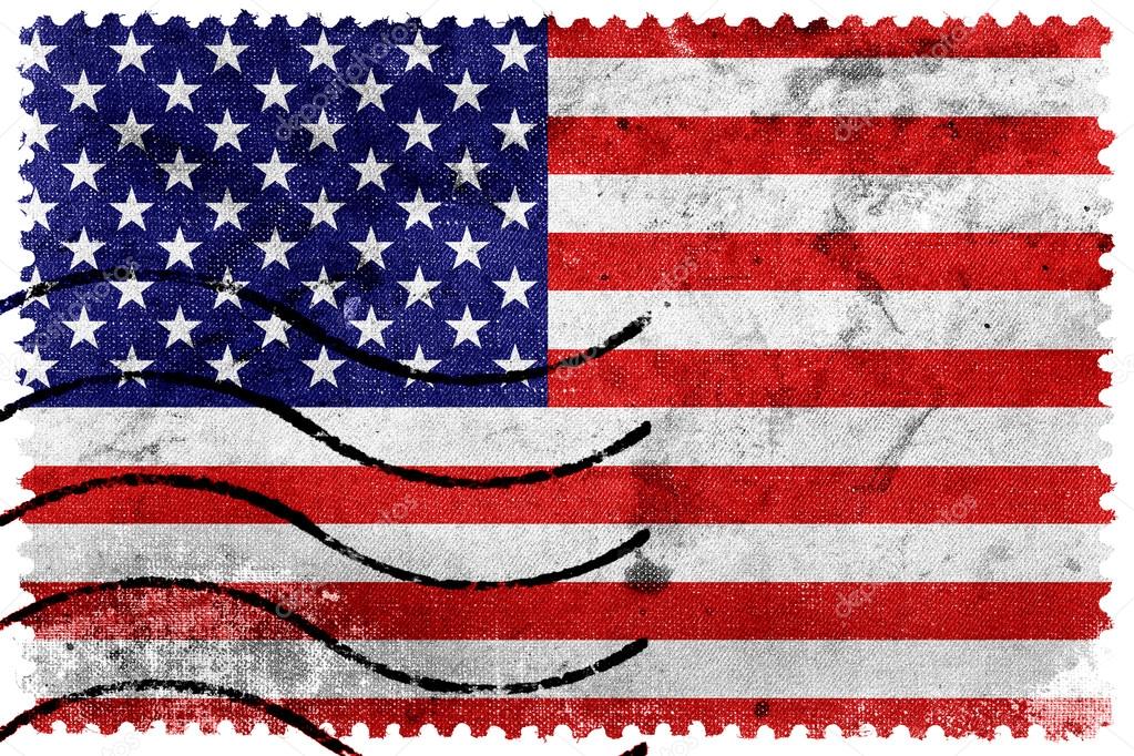 Vintage Us Postage Stamps Vintage America Postal Photo Background