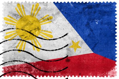 Filipinler bayrağı - eski posta pulu