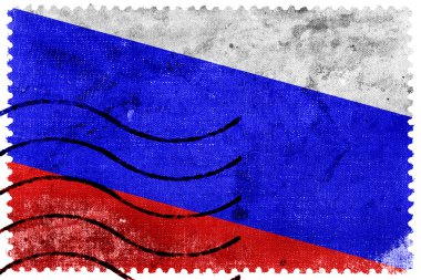 Rusya Bayrağı - eski posta pulu