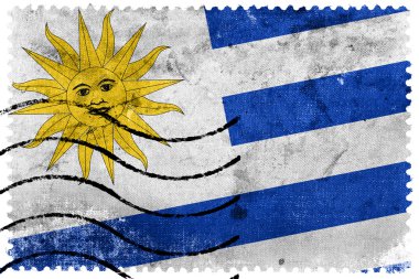 Uruguay bayrağı - eski posta pulu