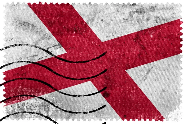 Флаг штата Алабама - старая почтовая марка — стоковое фото