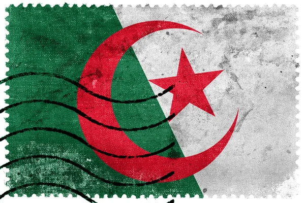 Algeria Flag - old postage stamp — Stock Photo, Image