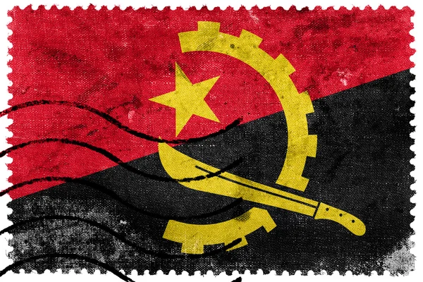 Bandiera Angola - vecchio francobollo — Foto Stock