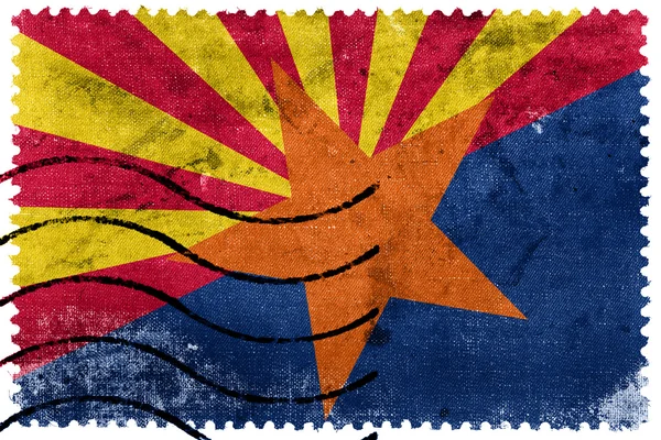 Arizona State Flag - old postage stamp — Stock Photo, Image
