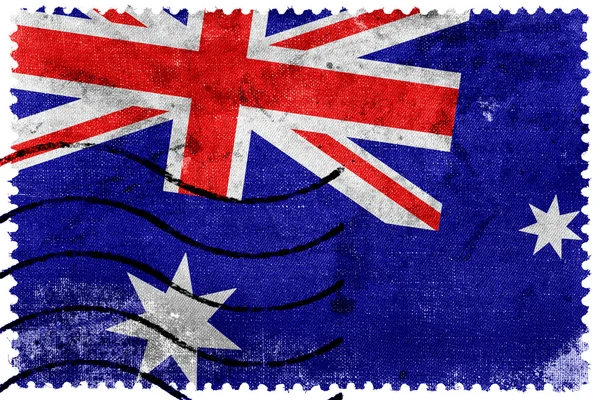 Bandeira da Austrália - antigo selo postal — Fotografia de Stock
