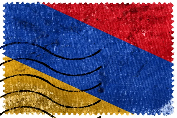 Arménia Bandeira - antigo selo postal — Fotografia de Stock