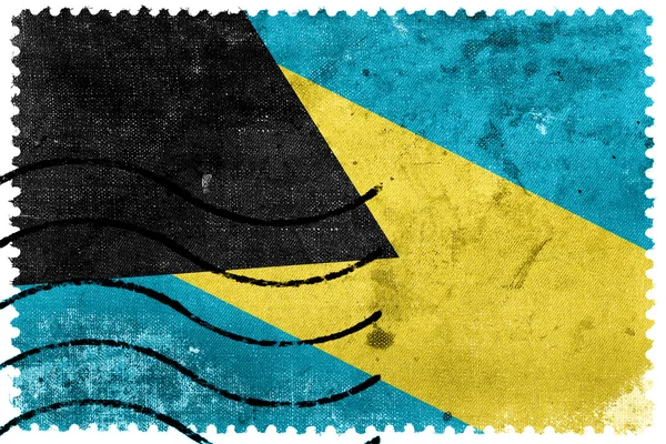 Bandiera Bahamas - vecchio francobollo — Foto Stock